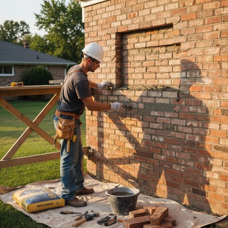 Brick Masonry Tuckpointing